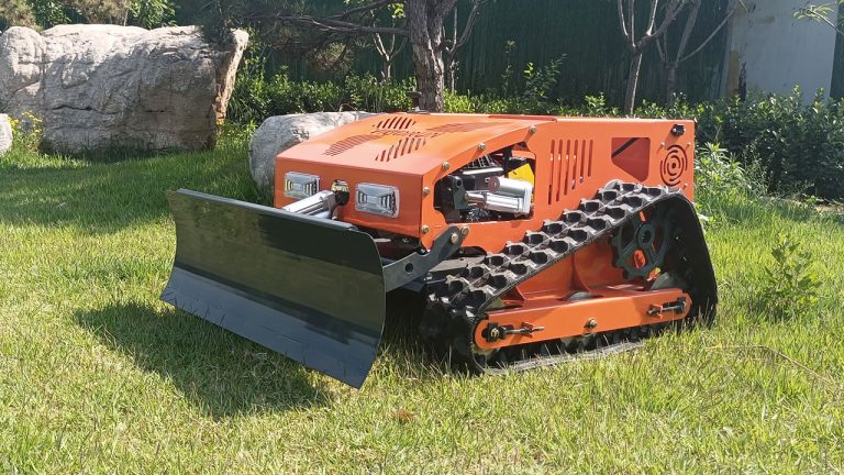 RC weeding machine with snow plow snow blade snow shovel snow removal machine