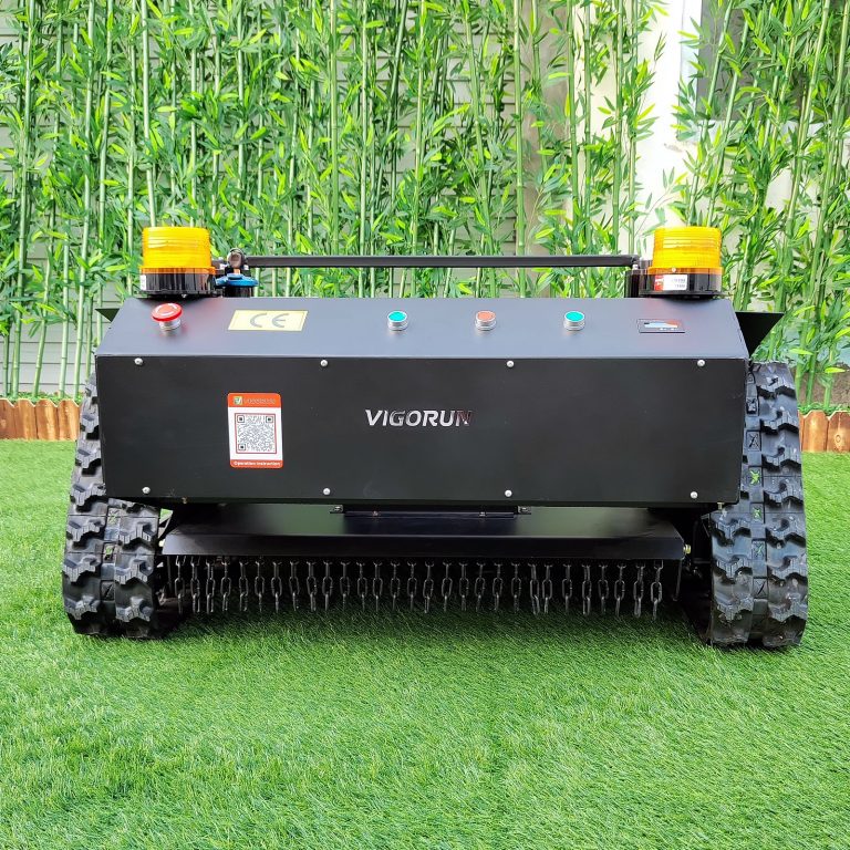 Vigorun remote controlled caterpillar lawn mower robot for sale