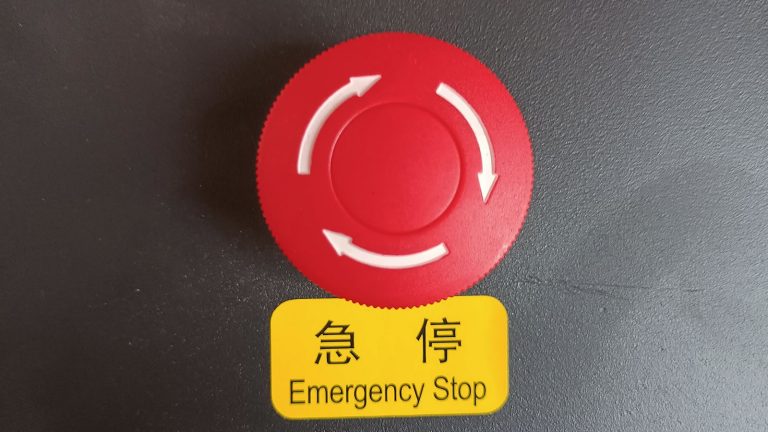 emergency stop button