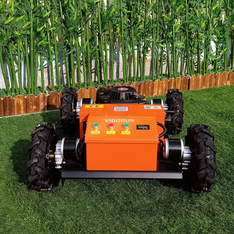 remote operated robot for weeding with snow plow snow blade snow shovel snow removal machine