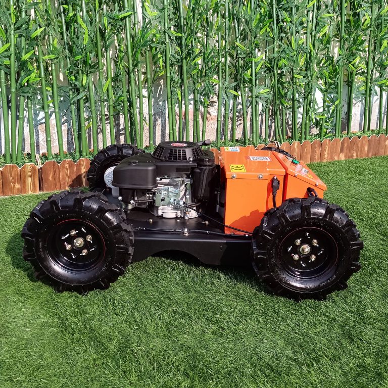 RC robotic lawn mower for hills with snow plow snow blade snow shovel snow removal machine