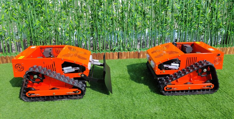 remote control tracked tank lawn mower made by Vigorun Tech