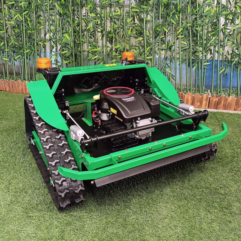 wireless radio control track weed mower made by Vigorun Tech