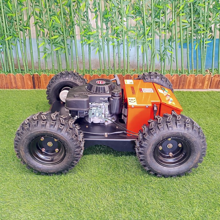 Vigorun wireless radio control crawler lawn mower robot for sale