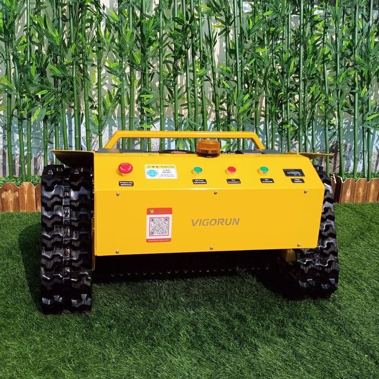 Vigorun remote control track lawn cutting machine for sale