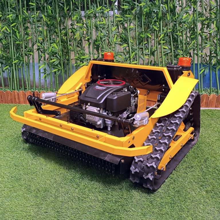 RC tracked tank lawn mower made by Vigorun Tech