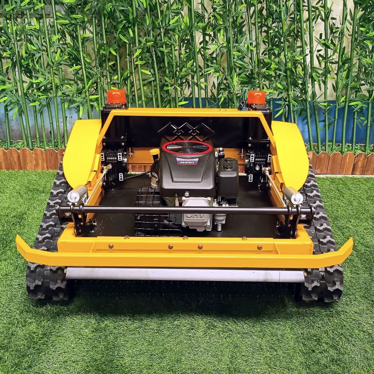 remote control track-mounted grass trimmer made by Vigorun Tech