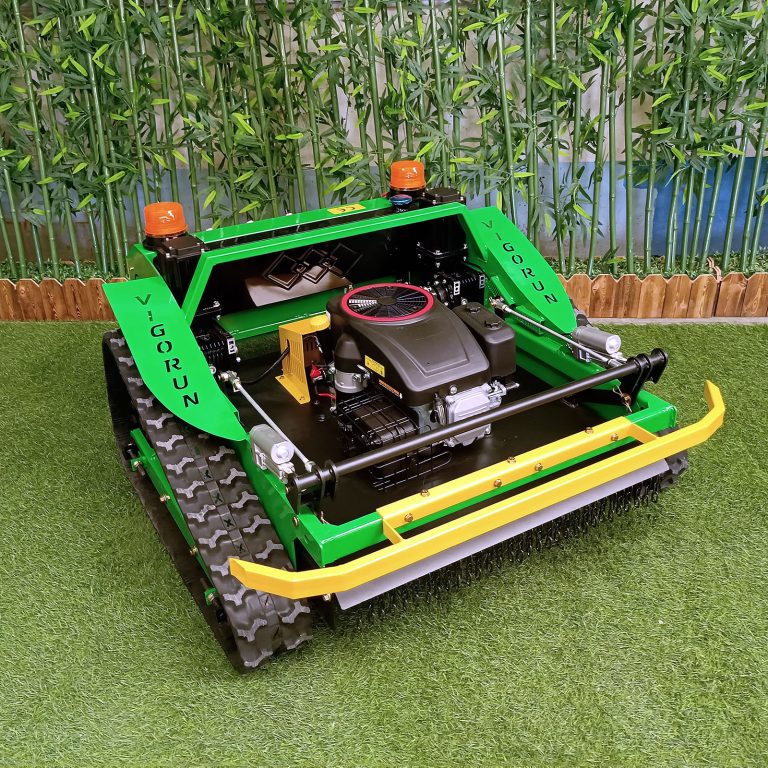 radio controlled track lawnmower made by Vigorun Tech