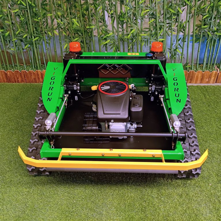 Vigorun wireless radio control tracked cutting grass machine for sale