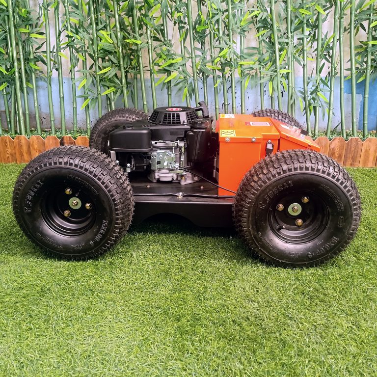 radio controlled wheeled weed mower made by Vigorun Tech