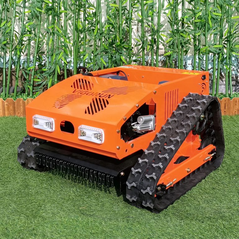 Vigorun remote operated caterpillar mowing machine for sale