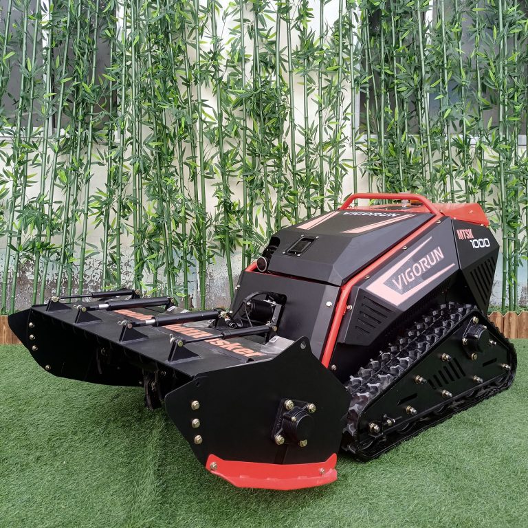 Vigorun wireless rubber track lawn cutting machine