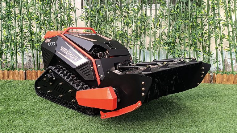 Vigorun remotely controlled track-mounted weed cutter for sale